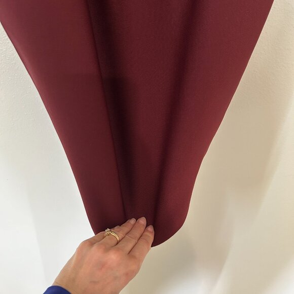 Shinestar  Maroon stretch Body contour pencil skirt    Size L - Picture 5 of 6